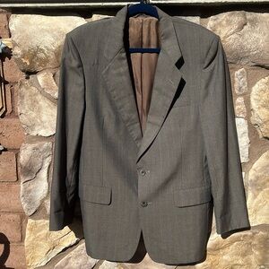 Vintage Christian Dior Men’s Blazer 2 Button Gray Size 38 Sport Coat Jacket